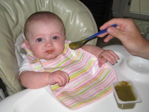 Baby eating baby_food
